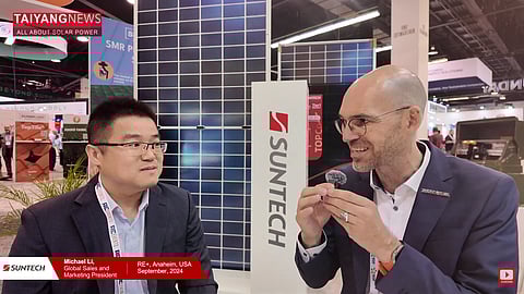 RE+ 2024 - TaiyangNews interviews Suntech's Michael Li