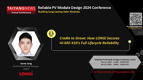 TaiyangNews Reliable PV Module Design Virtual Conference - China Solar PV News Snippets