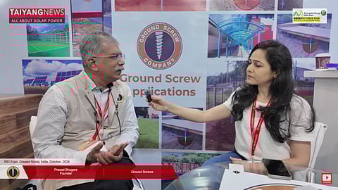TaiyangNews interviews Ground Screw Company at REI Expo 2024