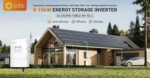 Low voltage storage system: Solis launches a 15 kW low-voltage hybrid inverter for residential and small-scale C&I consumers. (Photo credit: Solis)