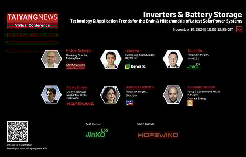 Nov. 19, 2024: Inverters & Battery Storage Conference