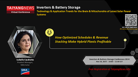 SMA Solar at TaiyangNews Inverters & Battery Storage Conference