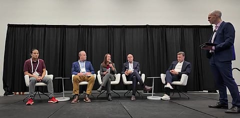 Panel discussion: The panel explored both the opportunities and challenges facing US-made solar products. (Photo Credit: TaiyangNews)