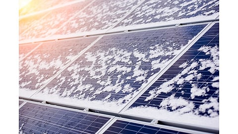 Snow covered solar panels, Partially Shaded Solar Panels