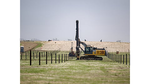 Solar Project Site, Solar Project Drilling