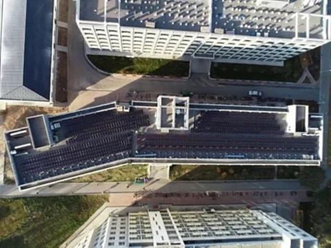 Microquanta perovskite module demo plant Qinghai University