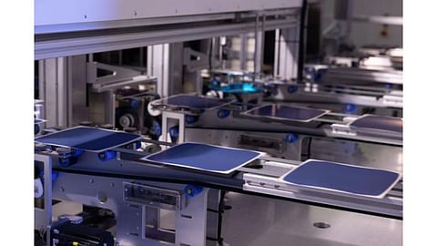 Solar cell production