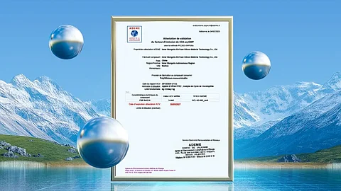 GCL Tech Carbon Footprint certificate of Granular Silicon