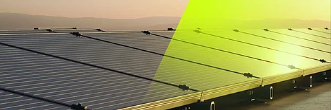 PV module mounting with Enstall's solutions.