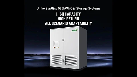 Jinko ESS's latest SunGiga series storage solution.