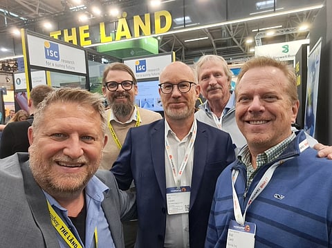 Suniva and ISC met in May 2025 at the Intersolar trade fair in Munich to discuss their next projects. From left to right: Radovan Kopecek, Florian Buchholz, Jan Lossen (ISC Konstanz) and Kevin Dorman, Matt Card (Suniva).
