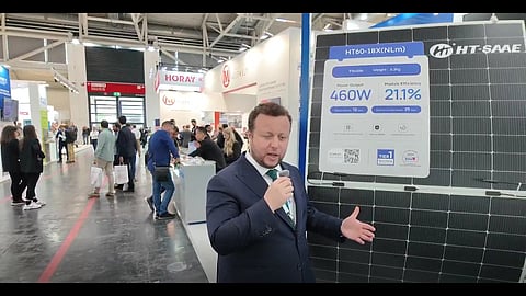 HT-SAAE's latest flexible PV module.