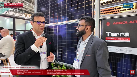 AESOLAR's upcoming segmented PV module.