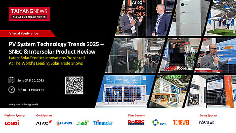 TaiyangNews conference SNEC Intersolar