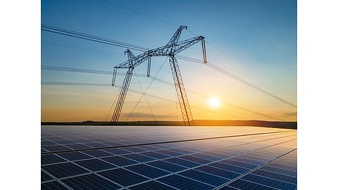 Solar power plant and grid connection