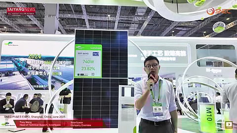 SolarSpace's latest HJT module.