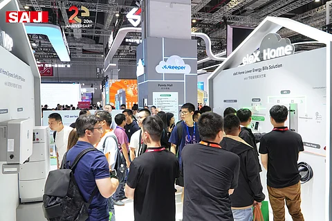 SAJ presented various AI-powered C&I and residential energy and storage solutions at SNEC 2025. (Photo Credit: SAJ)