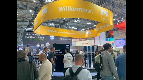 Solar Fabrik's stall at Intersolar.