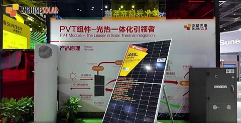 ZNSHINE's booth at SNEC 2025.