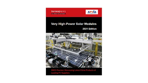Very High-Power Solar Modules Report 2021