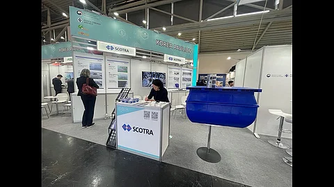 Scotra's booth at Intersolar Europe 2025.