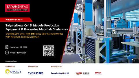Sep. 2, 2025: TaiyangNews Cell & Module Production Equipment & Processing Materials Conference