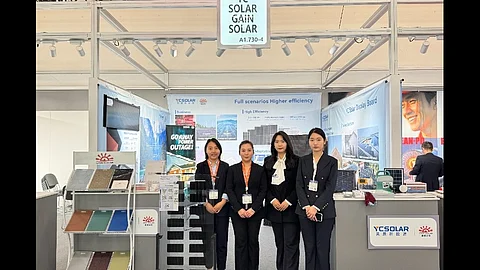 Gain Solar's booth at Intersolar Europe.