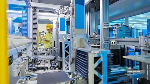 From Speed to Smarts: Solar cell equipment makers race to optimize processes for TOPCon, BC, and tandem technologies. (Photo Credit: Jinko Solar)