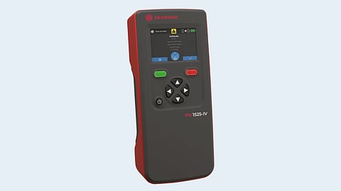 Seaward Electronic’s handheld testing tool PV:1525-IV was selected as one of the finalists of The smarter E AWARD 2025. (Photo Credit: The smarter E AWARDs 2025)