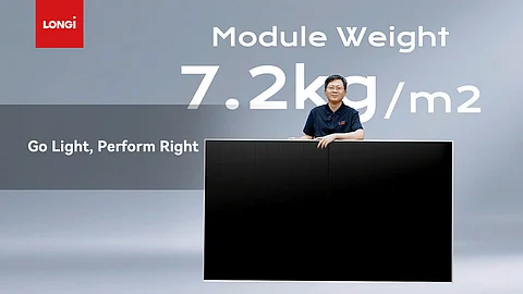 LONGi's lightweight PV module.