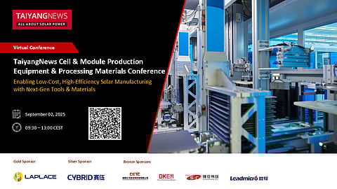 Sep. 2, 2025: TaiyangNews Cell & Module Production Equipment & Processing Materials Conference