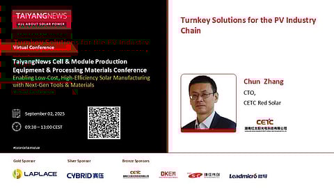 TaiyangNews Virtual Conference CETC Red Solar