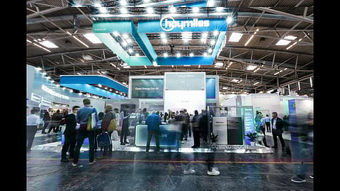 Hoymiles' booth at Intersolar.
