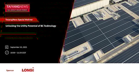 TaiyangNews Special Webinar: Unlocking the Utility Potential of BC Technology