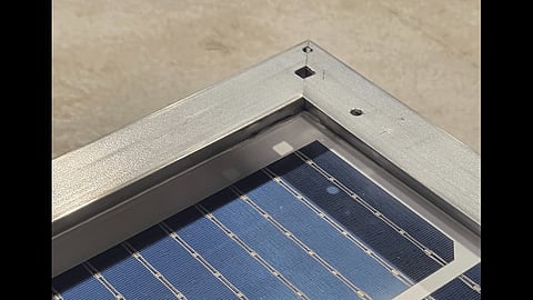 Bila Solar's latest steel-framed PV module.