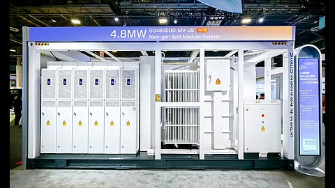 Sungrow's modular utility PV inverter at the show.