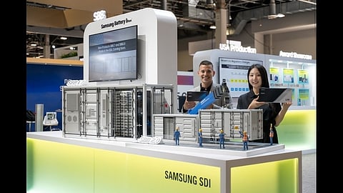 SAMSUNG SDI's booth at RE+ 2025.
