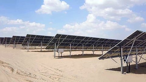 Solar Power Plant in Desert