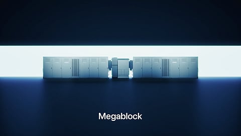 Tesla's newly launched Megablock BESS.