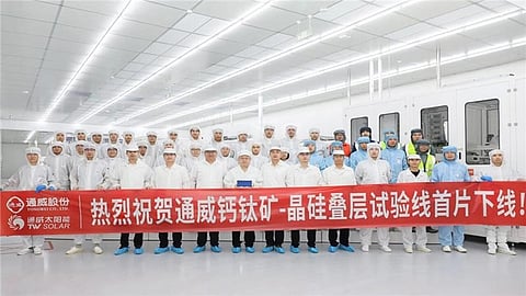Tongwei commissions fully automated perovskite-silicon tandem cell pilot line