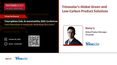 TaiyangNews Virtual Conference Solar and Sustainability
