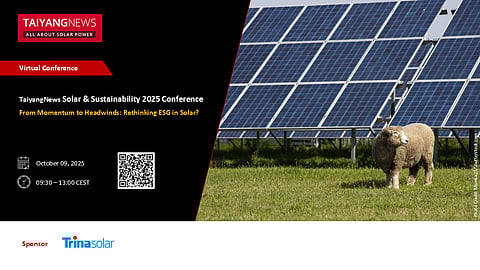 TaiyangNews Solar & Sustainability 2025 Conference