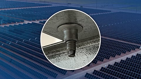 GameChange Solar's rivet-based mounting.
