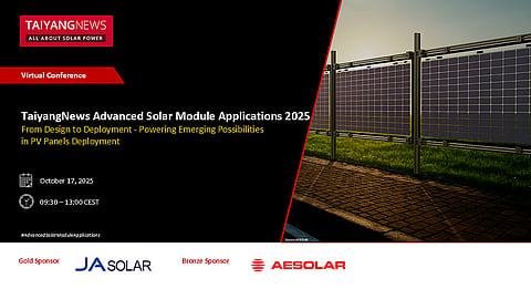 TaiyangNews Advanced Solar Module Applications Virtual Conference