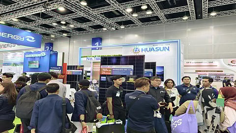 Huasun's booth at IGEM 2025.