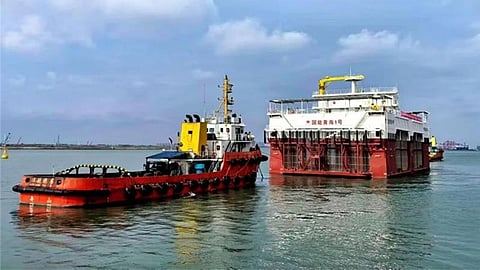 Longyuan completes semi-submersible offshore wind-solar-fishery project