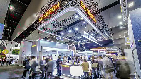 Sungrow's booth at All Energy 2025.