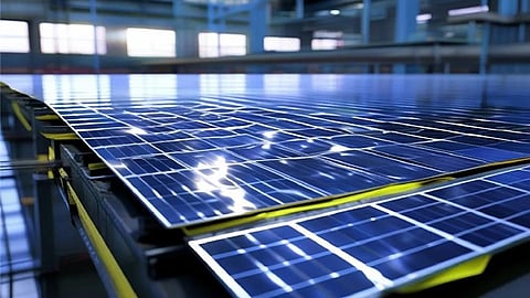 Cybrid light conversion films perovskite tandem modules