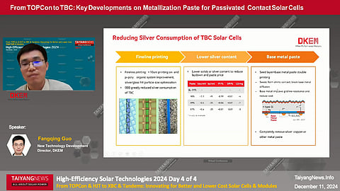 Metallization_Silver Reduction_BC Solar Cell