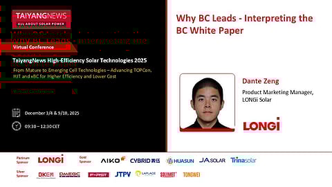 LONGi_TaiyangNews Virtual Conference_High Efficiency Solar Technologies 2025